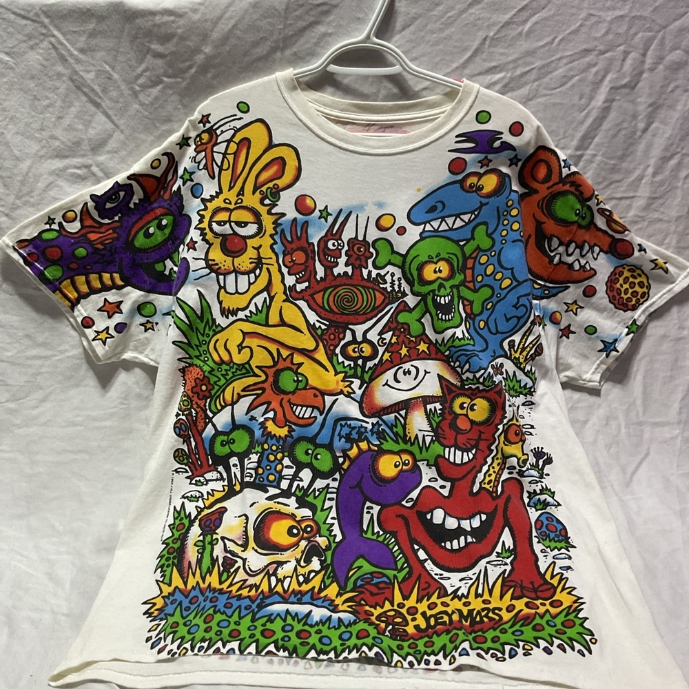 Joey Mars T-Shirt Signed Liquid Blue Mens XL Zidzoii All Over Print AOP Licensed